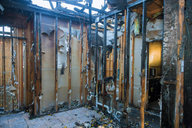 Professional Fire Damage Cleanup technician working in Perkiomenville, PA